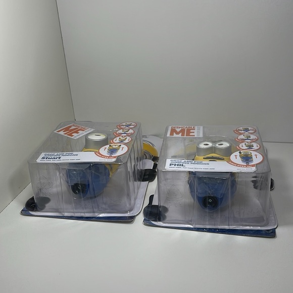 Despicable Me Minion Made Drop and Pop Jumping Minions Phil & Stuart NIP lot 2 - Picture 8 of 10